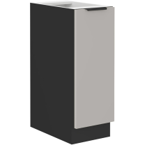 Kuchyňská linka ARONA | 330x250 cm | PREMIUM BOX zásuvky | UNI dvířka | černá/kašmír