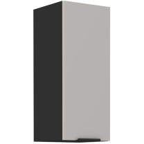 Kuchyňská linka ARONA | 330x250 cm | PREMIUM BOX zásuvky | UNI dvířka | černá/kašmír