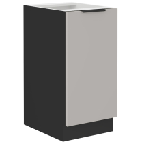 Kuchyňská linka ARONA | 275x300 cm | PREMIUM BOX zásuvky | UNI dvířka | černá/kašmír
