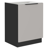 Kuchyňská linka ARONA | 275x300 cm | PREMIUM BOX zásuvky | UNI dvířka | černá/kašmír