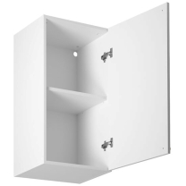 LINEA b | horní skříňka G40 P/L s policí | 40 cm | UNI dvířka | bílá mat