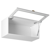 LINEA b | horní skříňka G80KS výklopná, prosklená | 80 cm | bílá mat