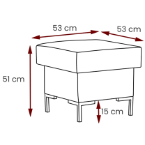 Sedací sestava SOLVO | 3+1+1+ taburet | rozkládací + úložný prostor | VÝBĚR TKANINY a NOŽIČEK