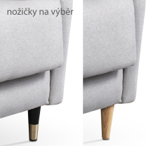 Křeslo PLATON | 73 cm | VÝBĚR TKANINY a NOŽIČEK