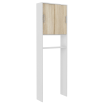 Koupelnová skříňka MELA 2F vysoká | 60 cm | bílá/sonoma