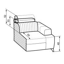 Sedací sestava PRIMO | sedačka 180x278 + křeslo + taburet | rozkládací | VÝBĚR TKANIN a KŮŽÍ