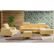 Sedací sestava PRIMO | sedačka 278x180 + křeslo + taburet | rozkládací | VÝBĚR TKANIN a KŮŽÍ