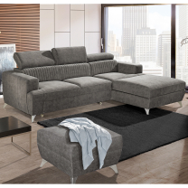 Sedací sestava PRIMO | sedačka 278x180 + křeslo + taburet | rozkládací | VÝBĚR TKANIN a KŮŽÍ