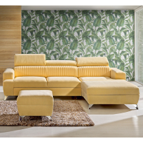 Sedací sestava PRIMO | sedačka 278x180 + křeslo + taburet | rozkládací | VÝBĚR TKANIN a KŮŽÍ