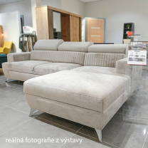 Sedací sestava PRIMO | sedačka 278x180 + křeslo + taburet | rozkládací | VÝBĚR TKANIN a KŮŽÍ