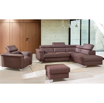 Sedací sestava GARRY 2 | sedačka 277x229 + křeslo + taburet | rozkládací | VÝBĚR TKANIN a KŮŽÍ
