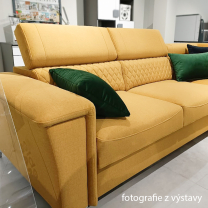 Sedací sestava GARRY 2 | sedačka 277x229 + křeslo + taburet | rozkládací | VÝBĚR TKANIN a KŮŽÍ