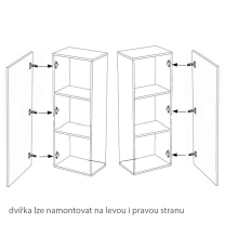 Obývací stěna CALABRINI b | 300 cm | 8 dílů T | bílá lesk