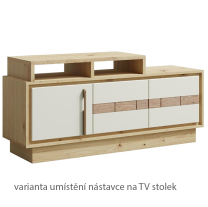 KEKS | TV stolek K4 | 130 cm | artisan/kašmír/dřevo dub