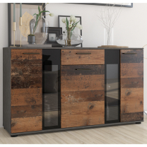 Komoda SALSA | 140 cm | old wood style/matera