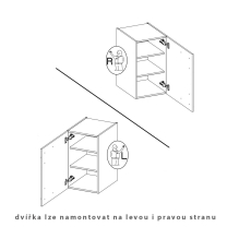 Kuchyňská linka VIGO b | 260 cm | QUADRO | UNI dvířka | lancelot/bílá lesk