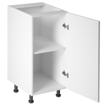LINEA b | dolní skříňka D40 P/L s policí | 40 cm | UNI dvířka | SOKL v CENĚ | bílá mat