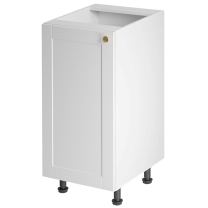LINEA b | dolní skříňka D40 P/L s policí | 40 cm | UNI dvířka | SOKL v CENĚ | bílá mat
