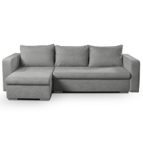 Sedací souprava ASTA | 234x140 cm | univerzální LEVÁ i PRAVÁ | rozkládací | šedá EASY CLEAN
