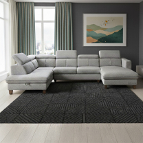 Sedací souprava ZANTE U | 190x324x174 | rozkládací + úložný prostor | VÝBĚR TKANIN a NOŽIČEK