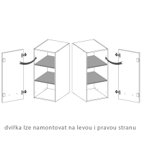 Kuchyňská linka INFINITY s | 260 cm | artisan/šedá mat | BASIC KOVÁNÍ