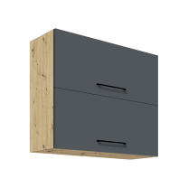 Kuchyňská linka INFINITY s | 260 cm | artisan/šedá mat | BASIC KOVÁNÍ