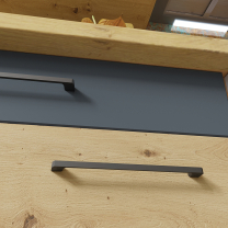 Kuchyňská linka INFINITY s | 260 cm | artisan/šedá mat | BASIC KOVÁNÍ