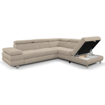 Sedací souprava CONTI NEW | 276x226 cm | PRAVÁ | rozkládací + úložný prostor | VÝBĚR TKANIN