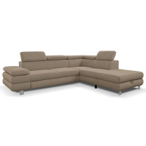 Sedací souprava CONTI NEW | 276x226 cm | PRAVÁ | rozkládací + úložný prostor | VÝBĚR TKANIN