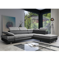 Sedací souprava CONTI | 276x226 cm | PRAVÁ | rozkládací + úložný prostor | VÝBĚR KOMBINACE TKANIN