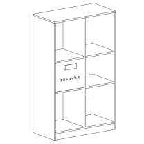 Dětský nábytek GULIVER | 280 cm | 3 díly | bílá/tyrkysová lesk