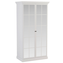 LUCCA b | šatní skříň S2DL se zrcadly | 102,4 cm | bílá
