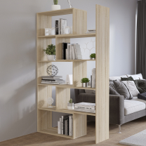 Regál KAROL 02 | nastavitelná šířka 72,5-125 cm x 188 cm | dub sonoma | lamino o síle 22 mm