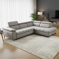 Sedací souprava LUGANO II | 272x202 | rozkládací + úložný pr. | šedá | PRAVÁ | VÝPRODEJ Z PRODEJNY