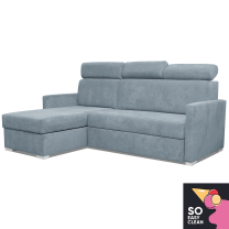 Malá sedací souprava HUGO MINI | 160x217 cm | šedomodrá | univerzální LEVÁ i PRAVÁ