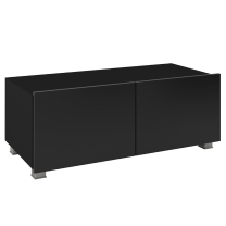 Obývací stěna CALABRINI c | 300 cm | 4 díly G | černá lesk