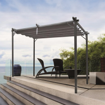Zahradní pergola přístřešek SUNNY II | 3x3 m | čtvercová | šedá