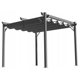 Zahradní pergola přístřešek SUNNY II | 3x3 m | čtvercová | šedá