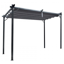 Zahradní pergola přístřešek SUNNY III | 3x4 m | obdélníková | šedá