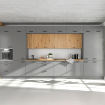 AVARANT sa | dolní skříňka 80D 3S se zásuvkami PREMIUM BOX | 80 cm | 3D povrch | šedá/artisan