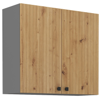 AVARANT sa | horní skříňka 80 G-72 2F | 80 cm | 3D povrch | šedá/artisan