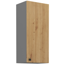 AVARANT sa | horní skříňka 40 G-90 1F | 40 cm | VYSOKÁ | 3D povrch | šedá/artisan