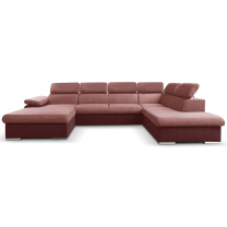 Sedací souprava COOL II | 191x343x220 cm | rozkládací + 2x úložný prostor | LEVÁ | vínová 17/26