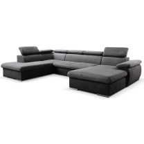 Sedací souprava COOL II | 220x343x191 cm | rozkládací + 2x úložný prostor | PRAVÁ | žlutá 07/08