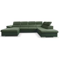 Sedací souprava COOL II | 191x343x220 cm | rozkládací + 2x úložný prostor | LEVÁ | zelená 11/31