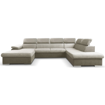 Sedací souprava COOL II | 191x343x220 cm | rozkládací + 2x úložný prostor | LEVÁ | béžová 02/03