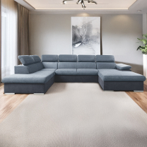 Sedací souprava COOL II | 220x343x191 cm | rozkládací + 2x úlož. prostor | PRAVÁ | světle šedá 18/14