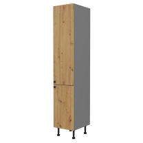 AVARANT sa | vysoká skříňka 40 DK-215 2F  potravinová | 40 cm | 3D povrch | šedá/artisan