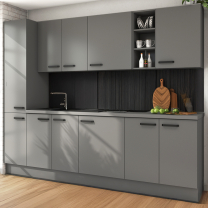 NESSANT se | dolní skříňka 80 ZL 1S dřezová s výsuvem | 80 cm | šedá