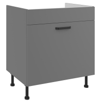 NESSANT se | dolní skříňka 80 ZL 1S dřezová s výsuvem | 80 cm | šedá